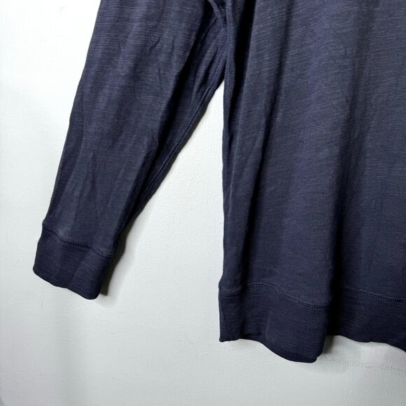 Faherty Sunwashed Slub Hoodie Shirt in Blue Nights Organic Cotton Men's Size XXL - Picture 3 of 12